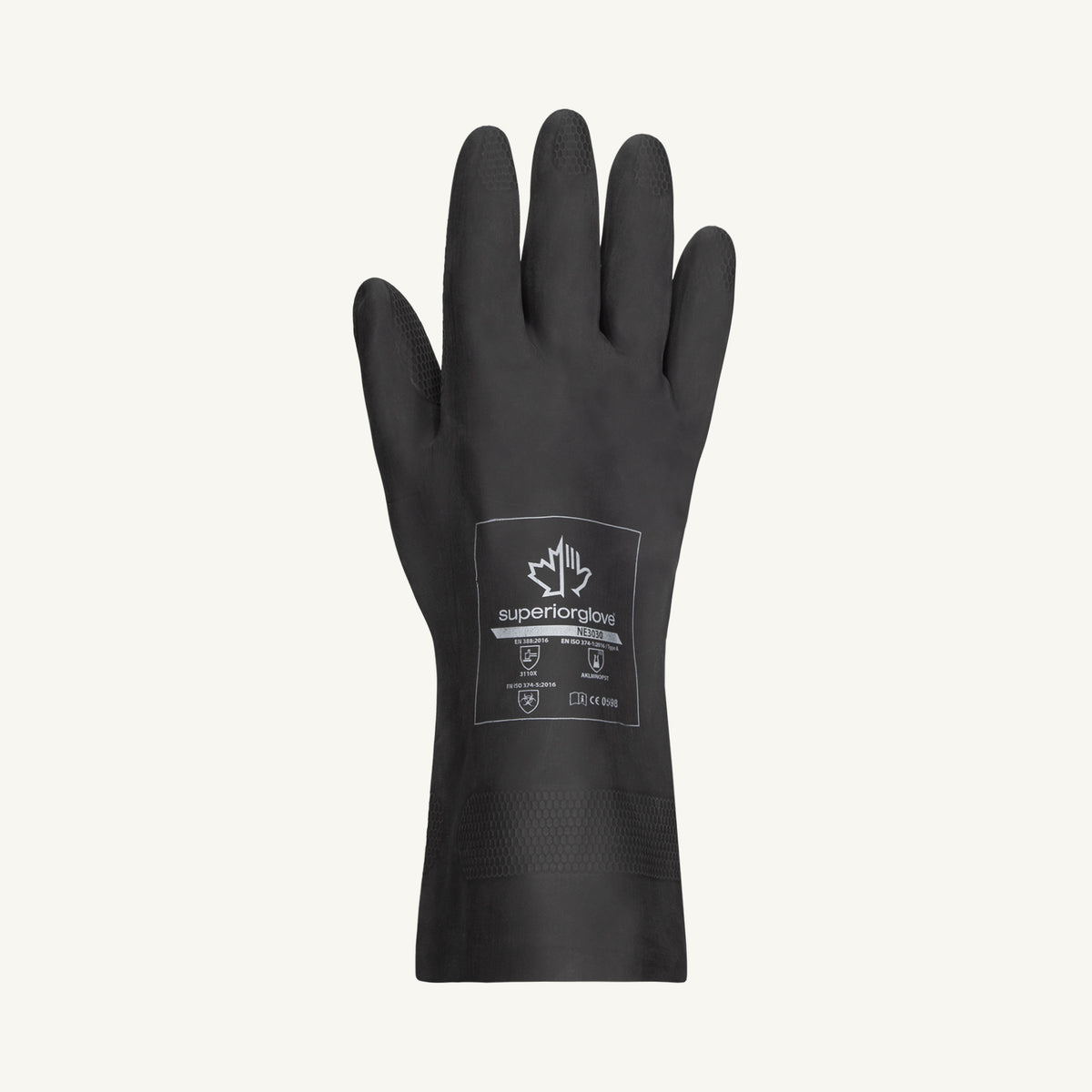 Chemical Resistant Gloves - Superior Glove Chemstop Neoprene Flock Lin ...