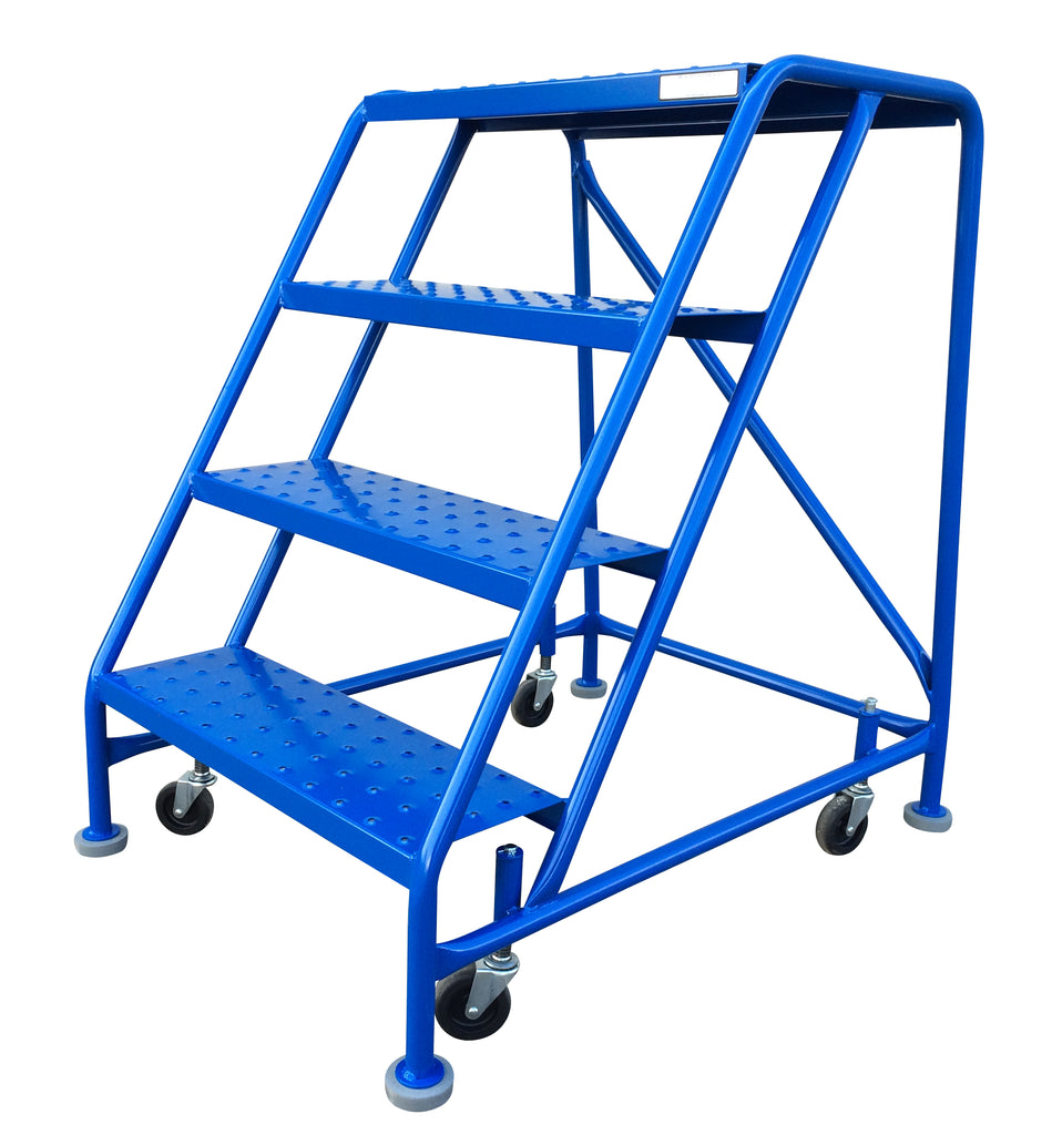 Ladder - Canway Mobile Ladder Stand - No Handrail 4 Step - Hansler.com