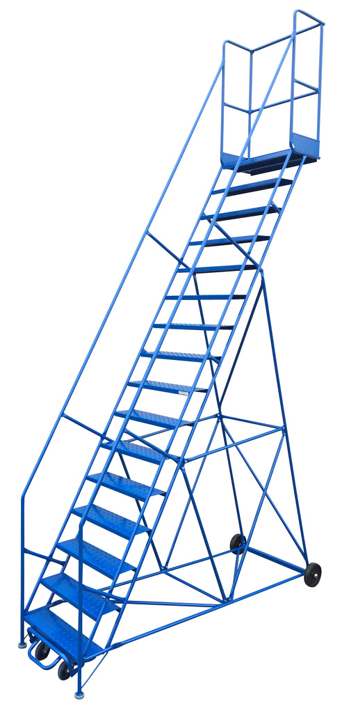 Ladder - Canway Mobile Ladder Stand 16 Step - Hansler.com