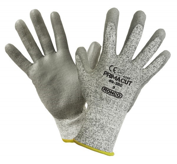 Cut Resistant Glove - Ronco Primacut PU-Coated Palms HPPE 69-380 - Hansler Smith
