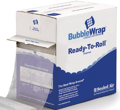 Bubble Wrap Roll - Sealed Air Bubble Medium Ready-To-Roll Dispenser* - Hansler.com