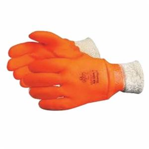 Glove - Chemical Resistant - Superior Glove North Sea Premium PVC Rough Grip Triple Foam Lining Knit Wrist Cuff NS300K - Hansler.com