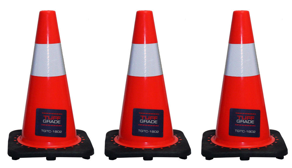 Traffic Cones - Tuff Grade 18" or 28" TGTC-1802 / TGTC-2802 - Hansler.com