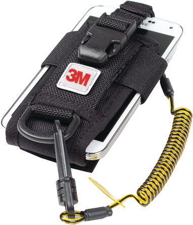 Fall Arrest Holster - 3M DBI-SALA Adjustable Radio/Cell Phone Holster with Clip2Loop Coil and Micro D-Ring 1500089 - Hansler.com
