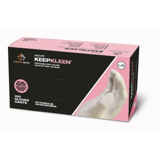 Glove - Disposable - Superior Glove KeepKleen Powder-Free Vinyl, 5 mil RDVPF - Hansler.com