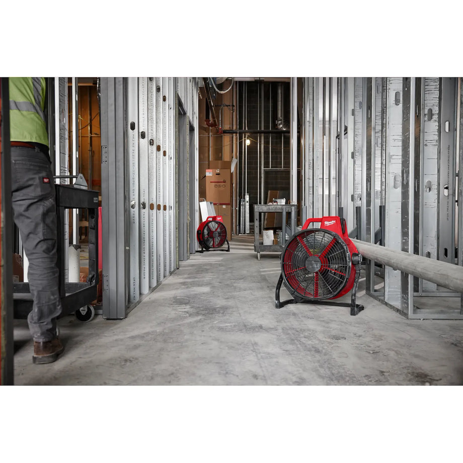 Milwaukee M18 AF-0 18 V Li-Ion Ventilateur de chantier sans fil avec