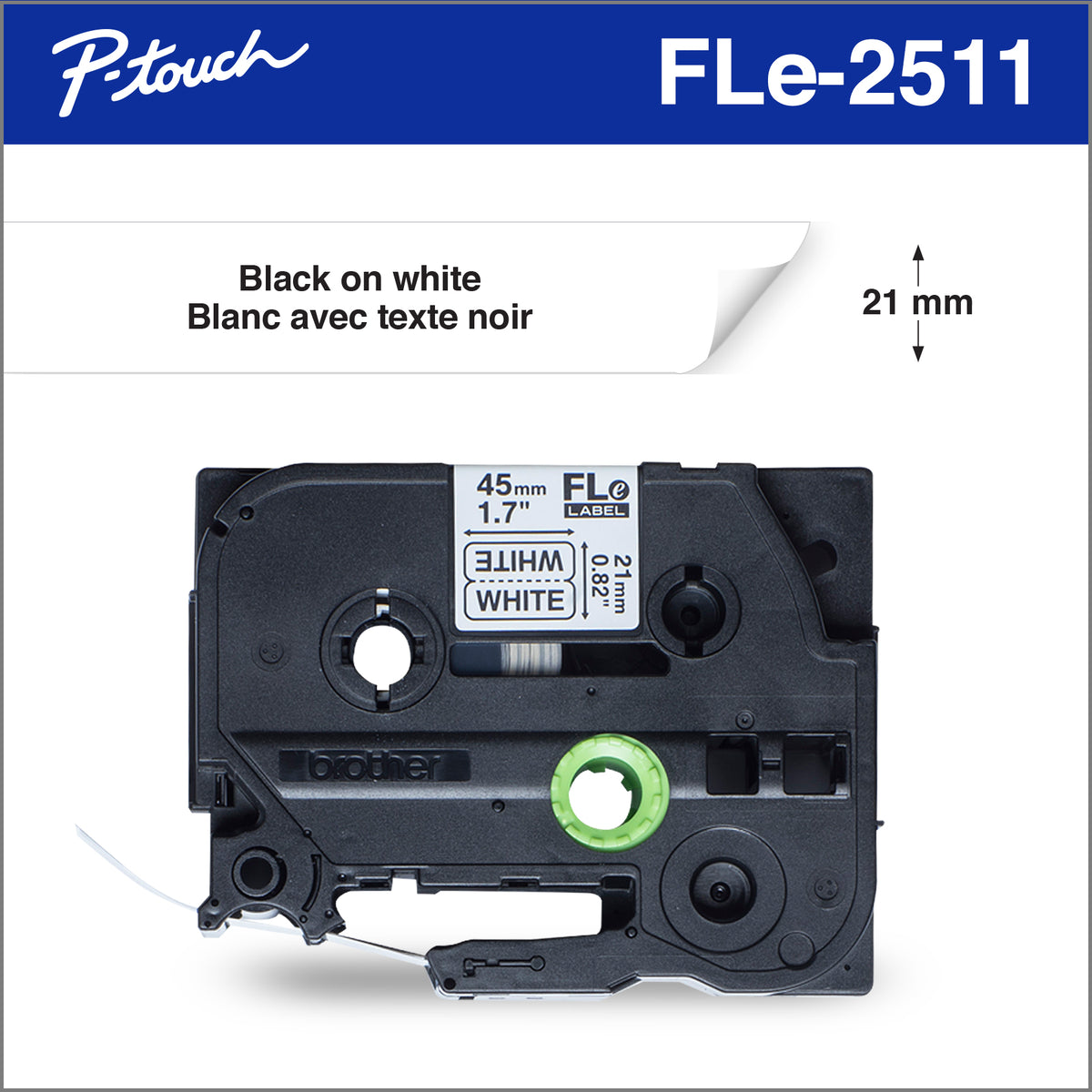 Label Tape - Brother Genuine Polyester Die-Cut Flag Labels for P-touch ...