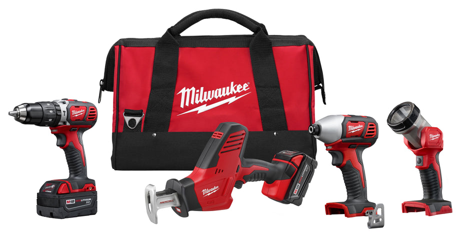 Tool Kit Milwaukee M18™ Cordless LITHIUM-ION 4-Tool Combo Kit