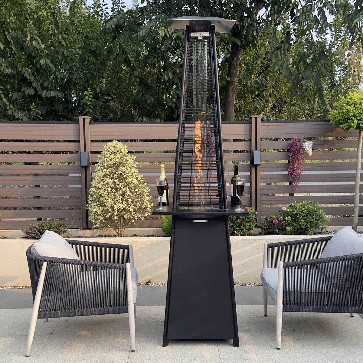 Réflecteur De Chaleur Universel Pour Chauffage De Terrasse - Aluminium, 47x47 Cm, 3 Trous Pré-percés - Améliore La Diffusion De Chaleur