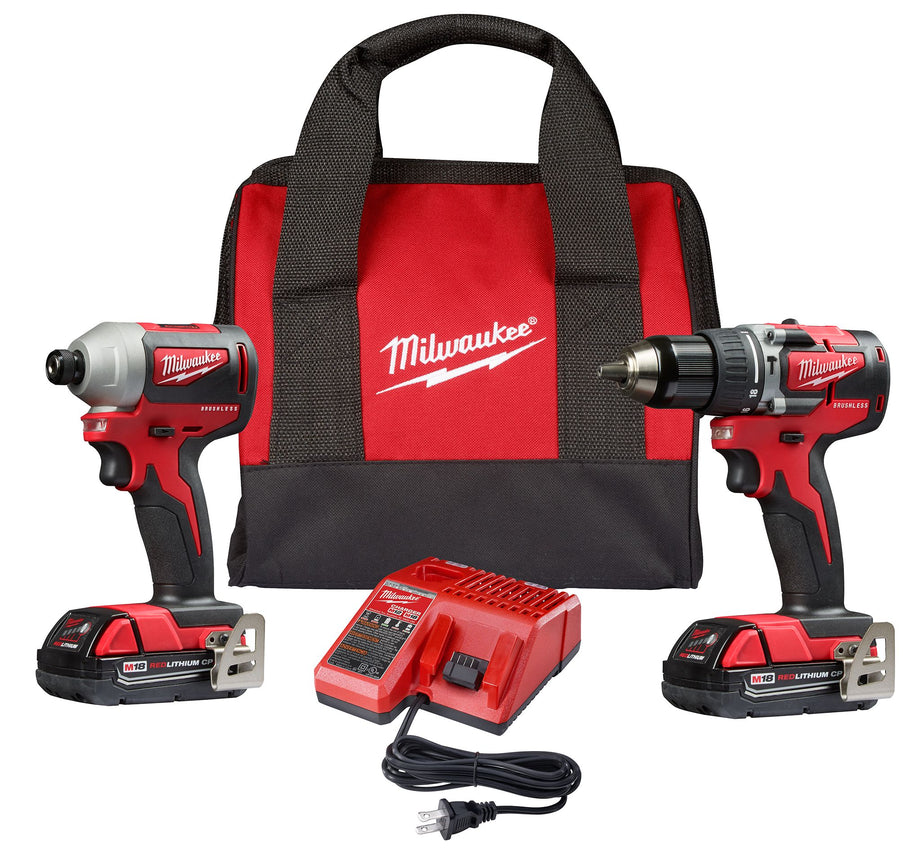Combo Kit Milwaukee M18 Compact Brushless 2-Tool Combo Kit