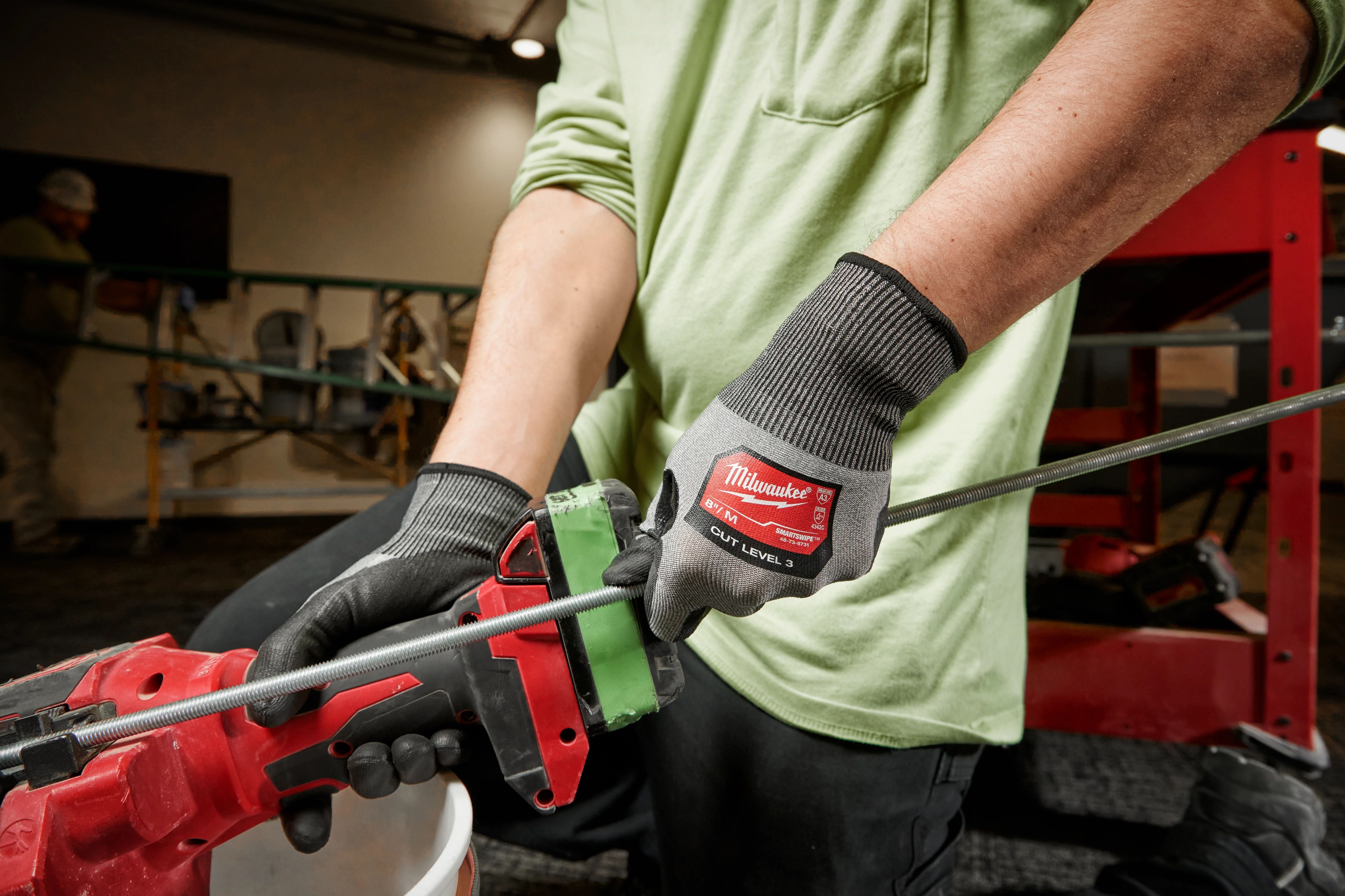 Work Gloves - Milwaukee® Cut Level 3 High Dexterity Polyurethane Dipped  Gloves, 48-73-873
