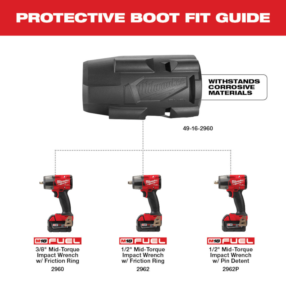 Protective Boot Milwaukee M18 FUEL™ Mid-Torque Impact Wrench