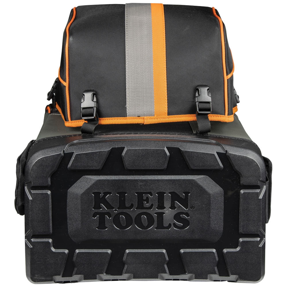 Klein Tools 55655 Tradesman Pro 21-Pocket Tool Station Tool Bag Backpack  with Work Light - Walmart.com