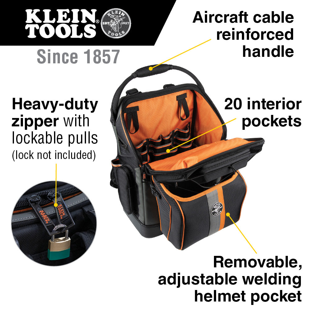Tool Bag Backpack Klein Tools Tradesman Pro™ Ironworker Welder