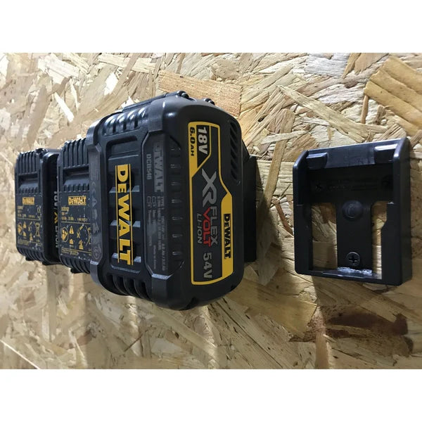 Support pour 3 batteries Dewalt, Organisateur mural robuste, Accessoire Support pour 3 batteries Dewalt, Organisateur mural robuste, Accessoire