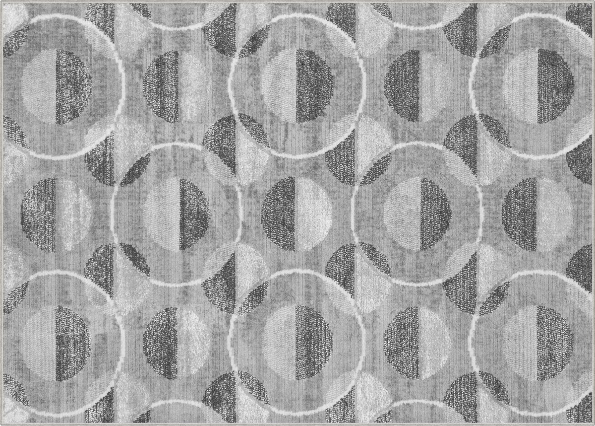 Stefan Indoor Rug by Scott McGillivray, Grey/Silver/White, 5 ft x 7 ft ...