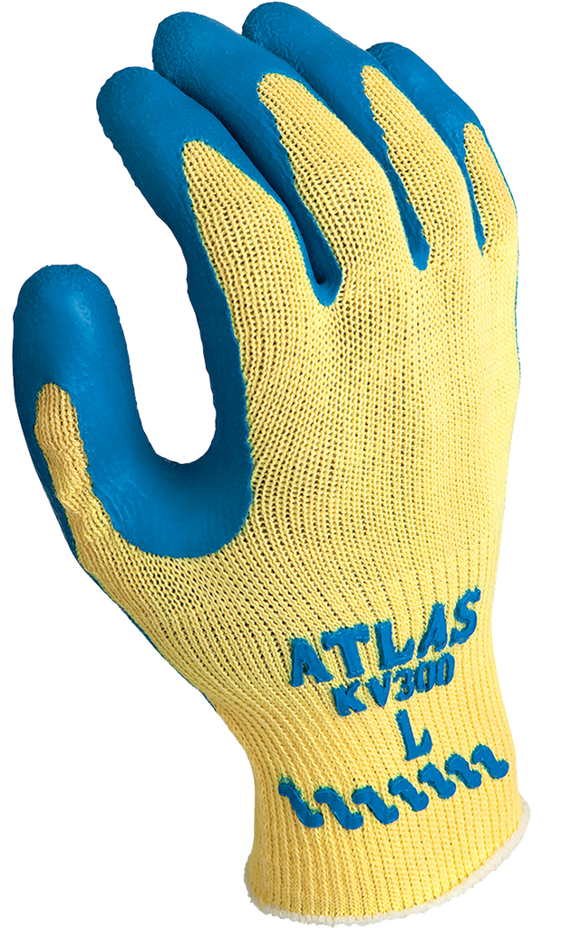Cut Resistant Gloves - SHOWA Atlas Kevlar with Latex Palm Coating KV300 - Hansler Smith
