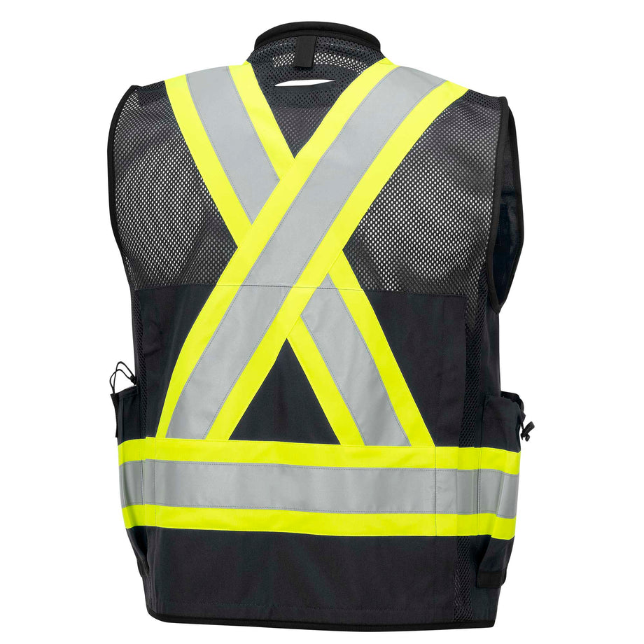 Safety Vest - Pioneer Hi-Vis Antimicrobial Mesh-Back Surveyor Vest