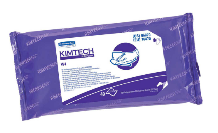 Wipes - Kimtech Pure* W4 PreSat Disinfecting 11" x 9", White 06070 - Hansler.com