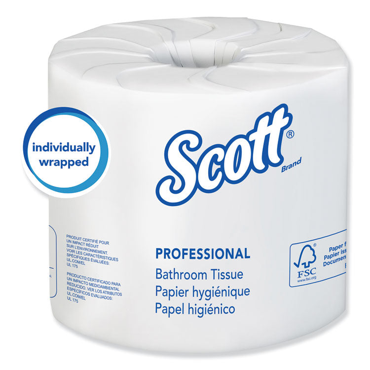 Bathroom Tissue - Scott® Essential 100% Recycled Fiber Standard Roll Toilet Paper 13217 - Hansler.com