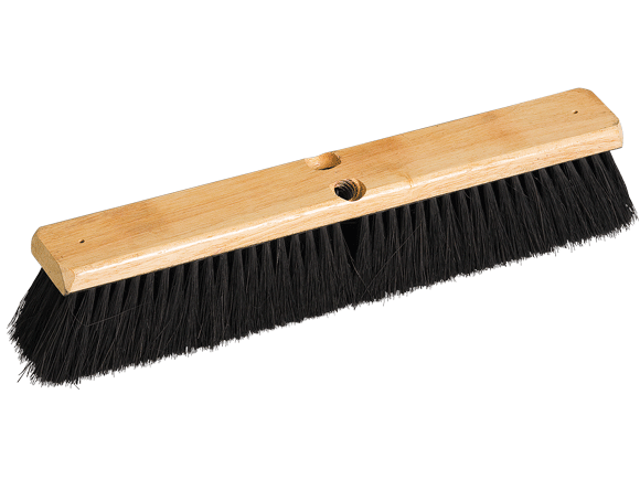 Broom Head - M2 Professional Tampico Fill, Wood Block, Medium Sweep* - Hansler.com