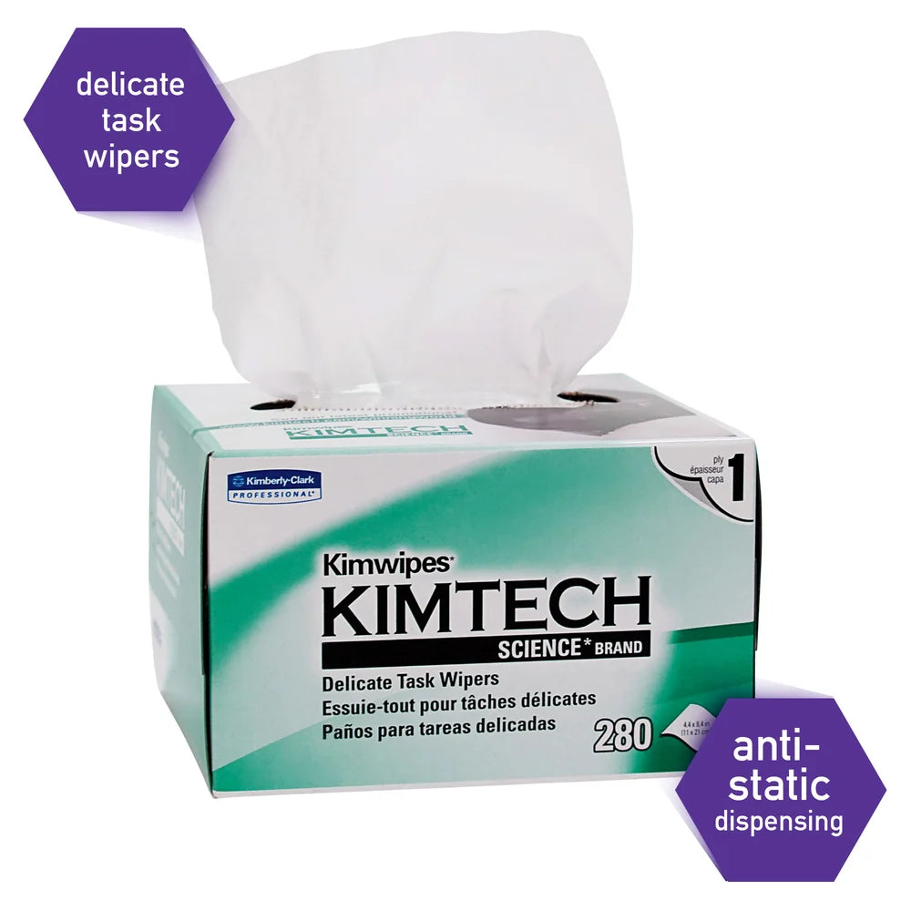 Wipers - Kimtech Science* Kimwipes* Delicate Task, 4.4 in x 8.4 in 34120 - Hansler Smith