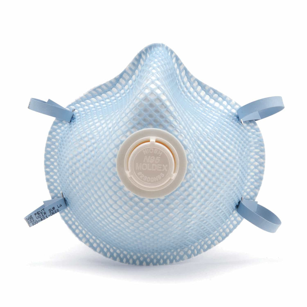 Particulate Respirator Face Mask - Moldex Disposable with Exhale Valve 2300N95 - Hansler.com