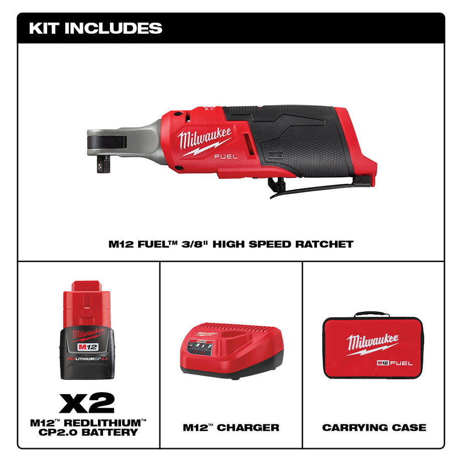 Ratchet - Milwaukee M12 FUEL 12 Volt Lithium-Ion Brushless 