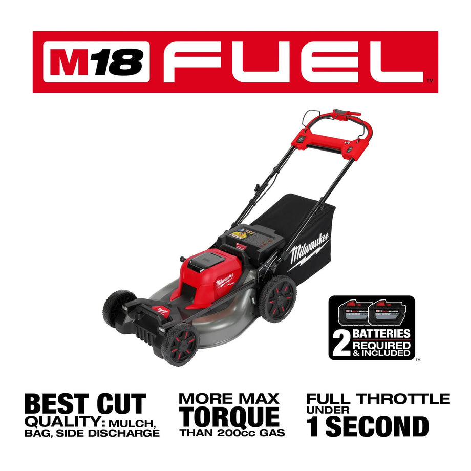Lawn Mower Milwaukee M18 FUEL 21 Self Propelled Dual Battery Mower Hansler Smith