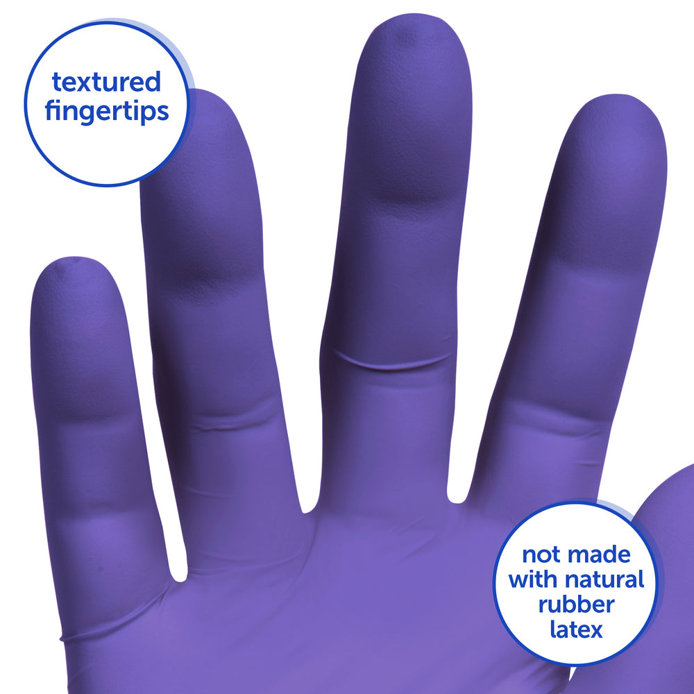 Glove - Disposable - Kimberly-Clark Professional Nitrile Exam Purple 6 Mil 9.5" 55080 / 55081 / 55082 / 55083 / 55084 - Hansler.com