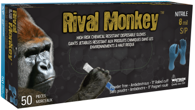 Disposable Gloves - Watson Gloves Rival Monkey™ 8 mil High Risk Chemic –  Hansler Smith