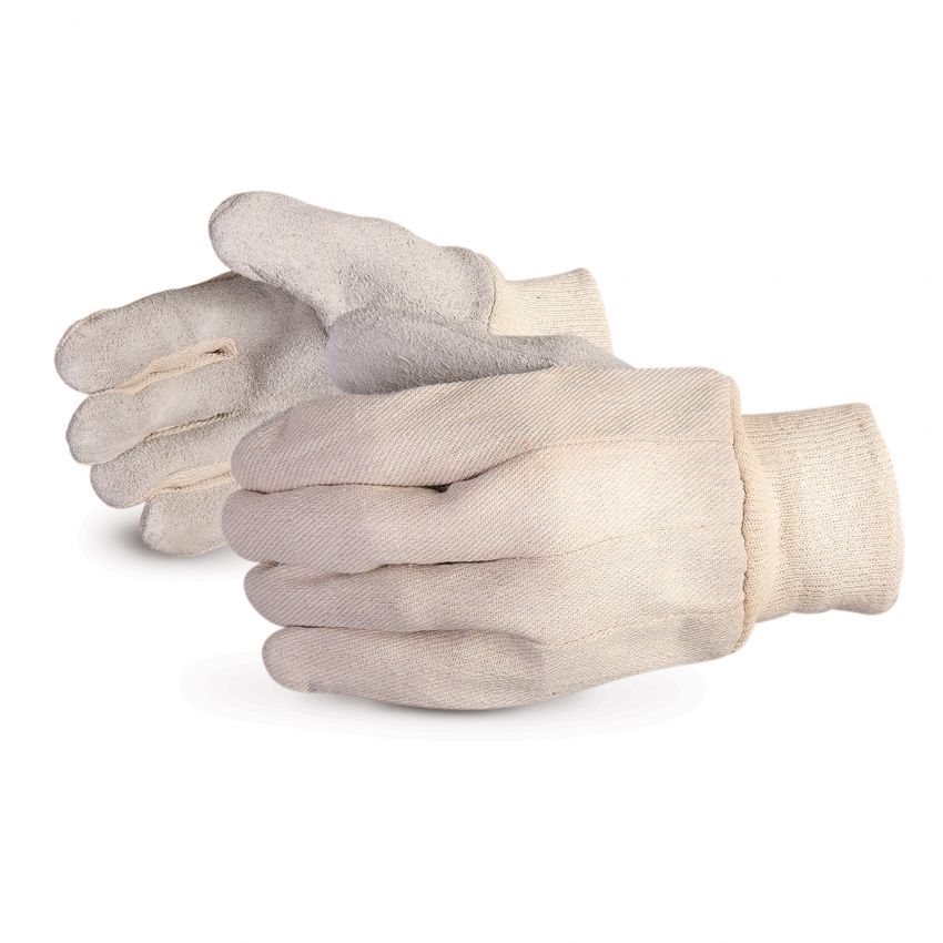Glove - General Purpose - Superior Glove Endura® Leather Palm Gloves with Cotton Back, Large 650I - Hansler.com