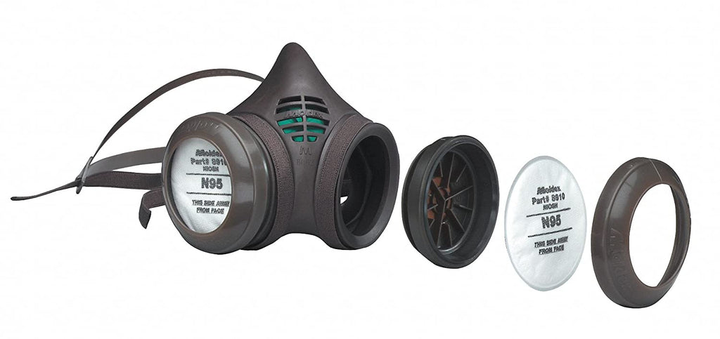 Respirator Mask, Filter & Filter Disk Holder - Moldex 8000 Series Reusable Half Mask, N95 Particulate Filter - Hansler.com