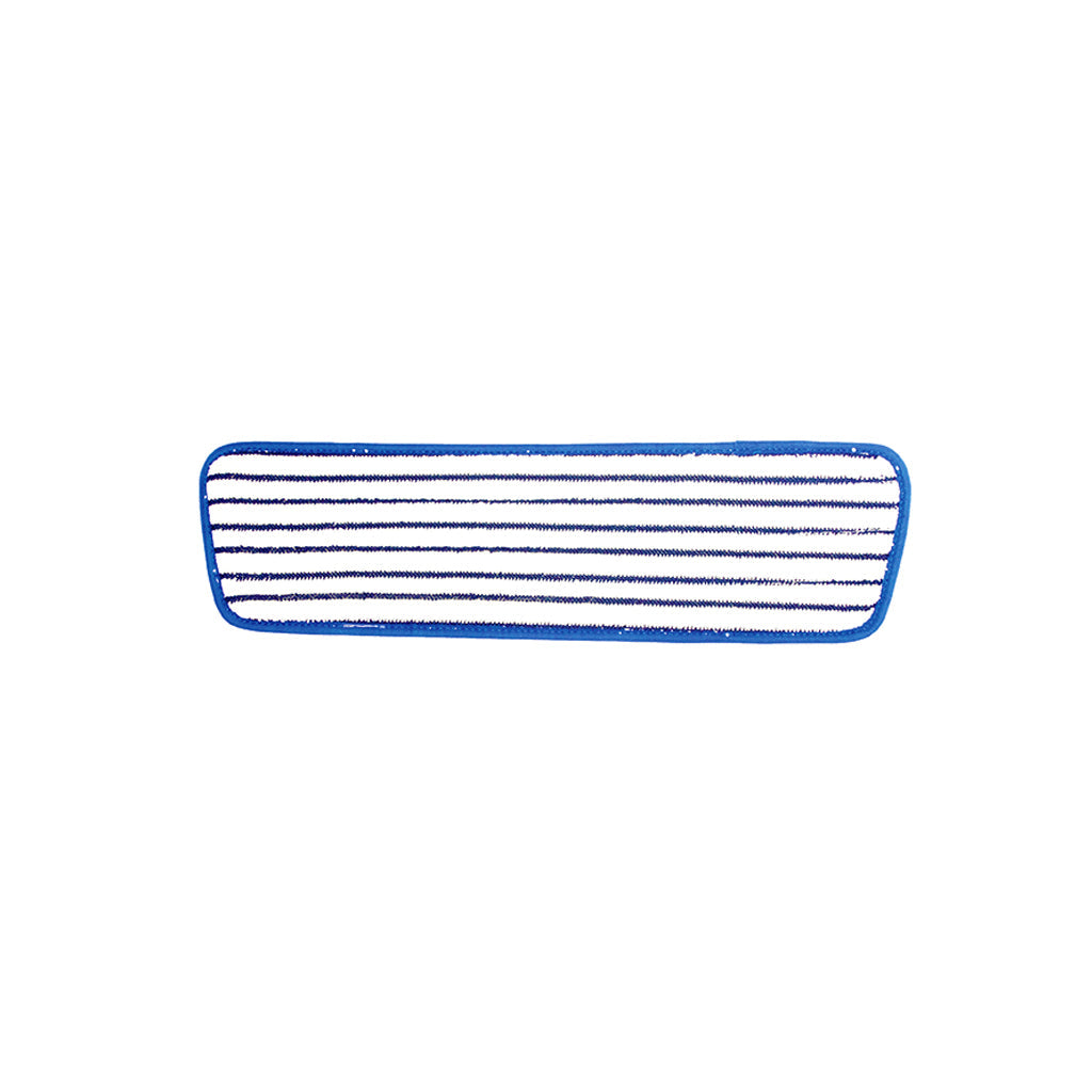 white and blue stripe with blue binding, Microfiber Flip Mop With 48 Inch Metal Handle, MICROFIBER, FLOOR PADS, 3375