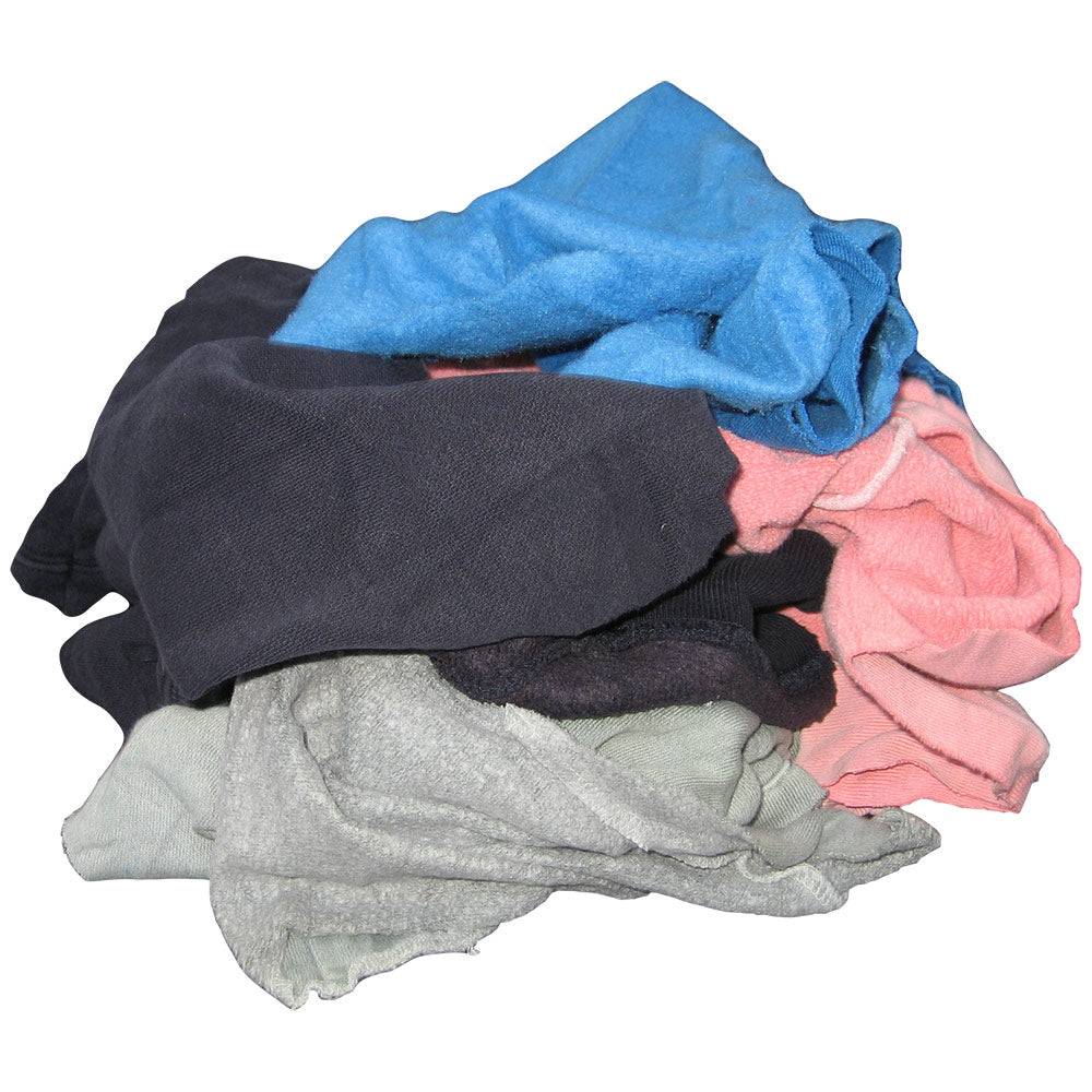 Wiping Rags - Saltex Recycled Coloured Fleece Rag (10LB Bag), CF-VSB-1 ...