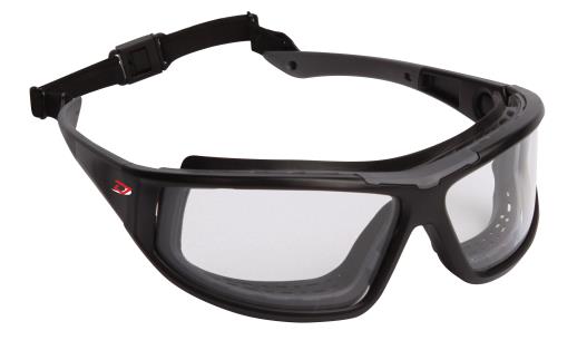 Protective Glasses - Dynamic Dyna-Seal Full Black Frame, Foam Padding and 4A Coating EPDGC18 - Hansler.com