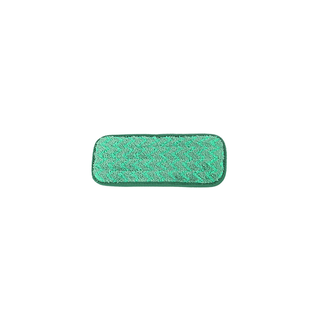 green mop pad with dark green binding 12inch, Green Microfiber Dry Pad, SIZE, 12 Inch, MICROFIBER, FLOOR PADS, 3362