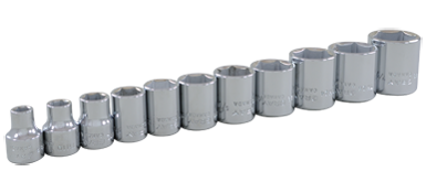Socket Set - Gray Tools 11-Pieces Socket Set, 6 Point SAE 25012 - Hansler.com