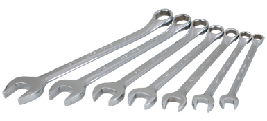 Wrench Set - Gray Tools 7-Piece Mirror Chrome, 6 Point SAE TU7SH - Hansler.com