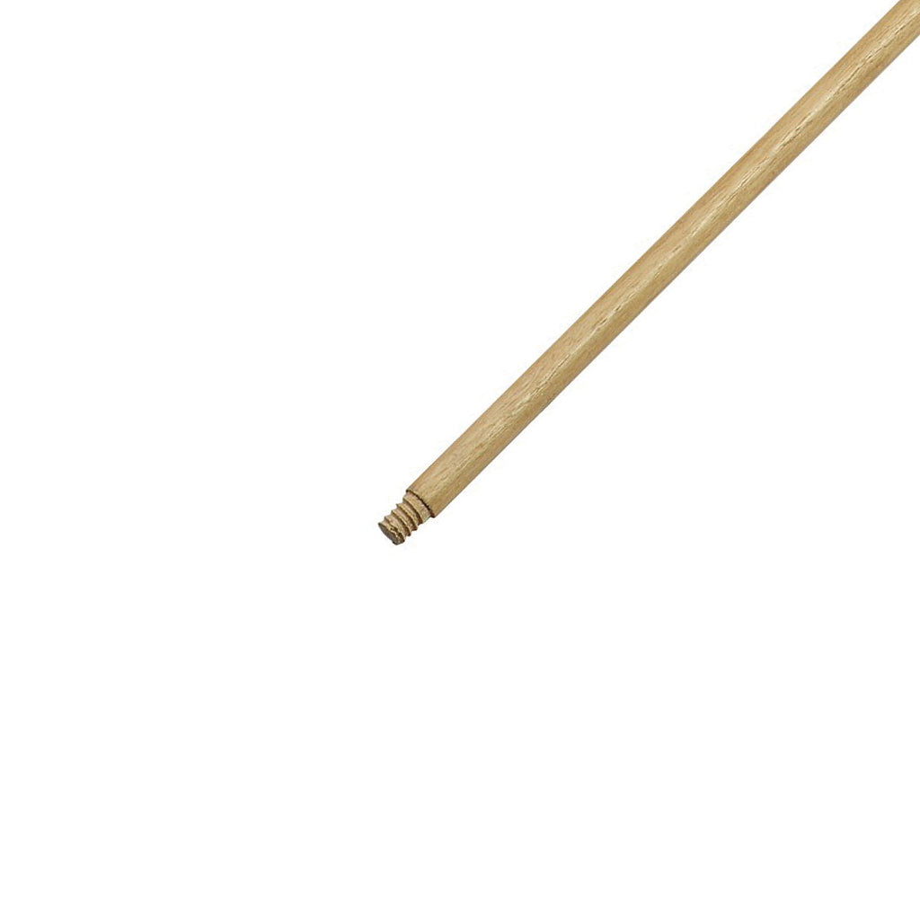wooden mop stick with screw tip, Threaded Lacquered Wood Handle, SIZE, 1 5/16Th Inch X 54 Inch, FLOOR CLEANING, HANDLES, 4070,4071,4072