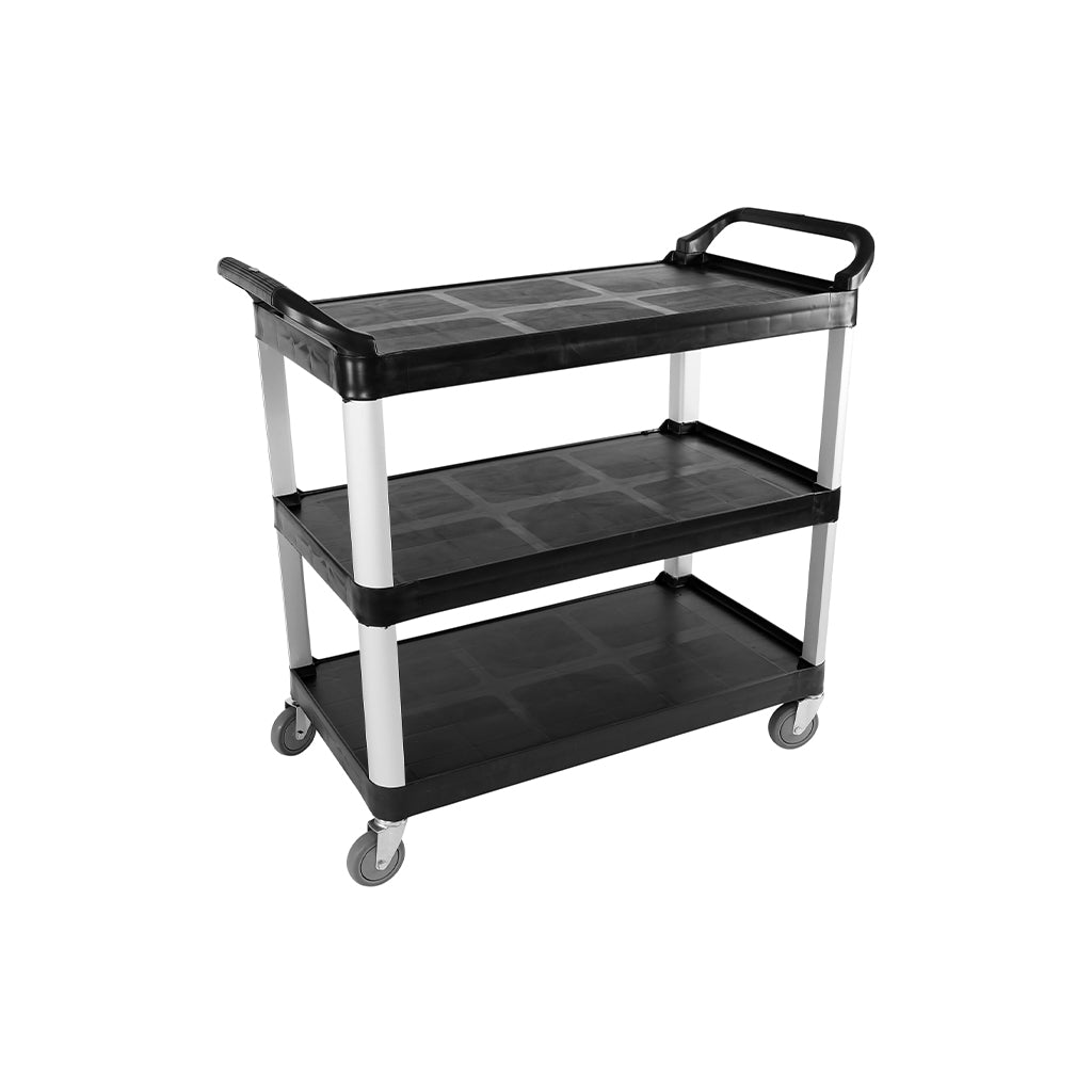 4 level black cart with wheels, Utility Carts, SIZE, Large / 400 Lbs / 40 Inch L X 19.75 Inch W X 37 Inch H, MATERIAL HANDLING, SERVICE-UTILITY CARTS, Best Seller, 5002