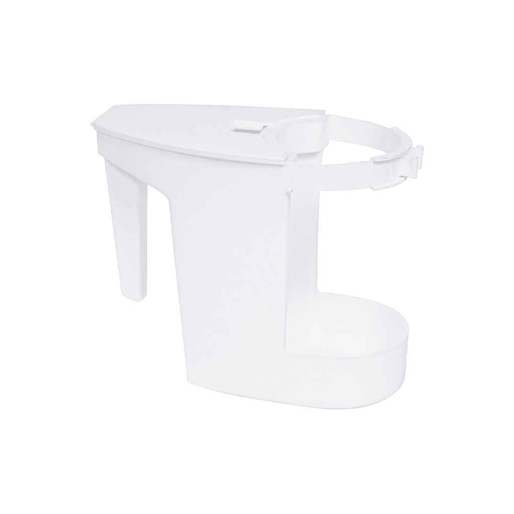white bathroom carrrier with built in compartments with side handle, Bowl Caddy, WASHROOM CARE, CADDIES, 3009