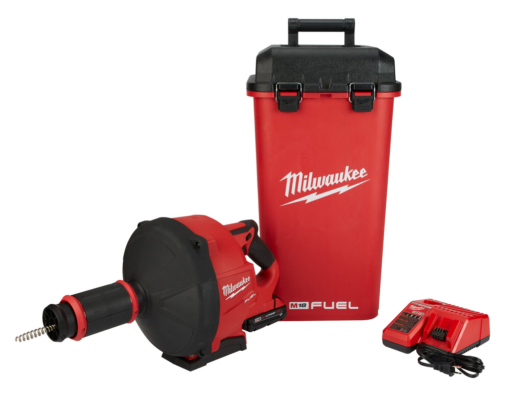 Drain Snake Kit - Milwaukee M18 FUEL™ w/ CABLE DRIVE™ 2772A-21 - Hansler.com