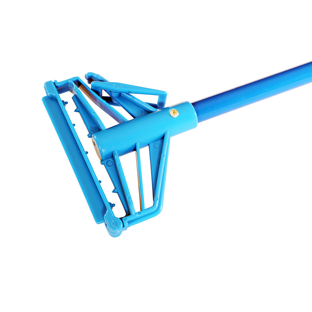 blue quick release mop handle closed, Quick Release Metal Mop Handle, SIZE, 54 Inch, FLOOR CLEANING, HANDLES, Best Seller, 3122, 3121