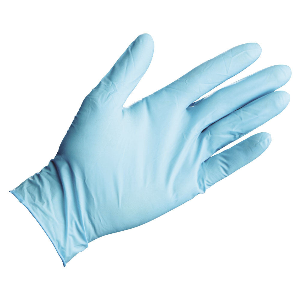 Glove - Disposable - KleenGuard™ G10 Nitrile Powder-Free Blue 6 Mil 9.5" 57372 / 57373 / 57374 - Hansler.com