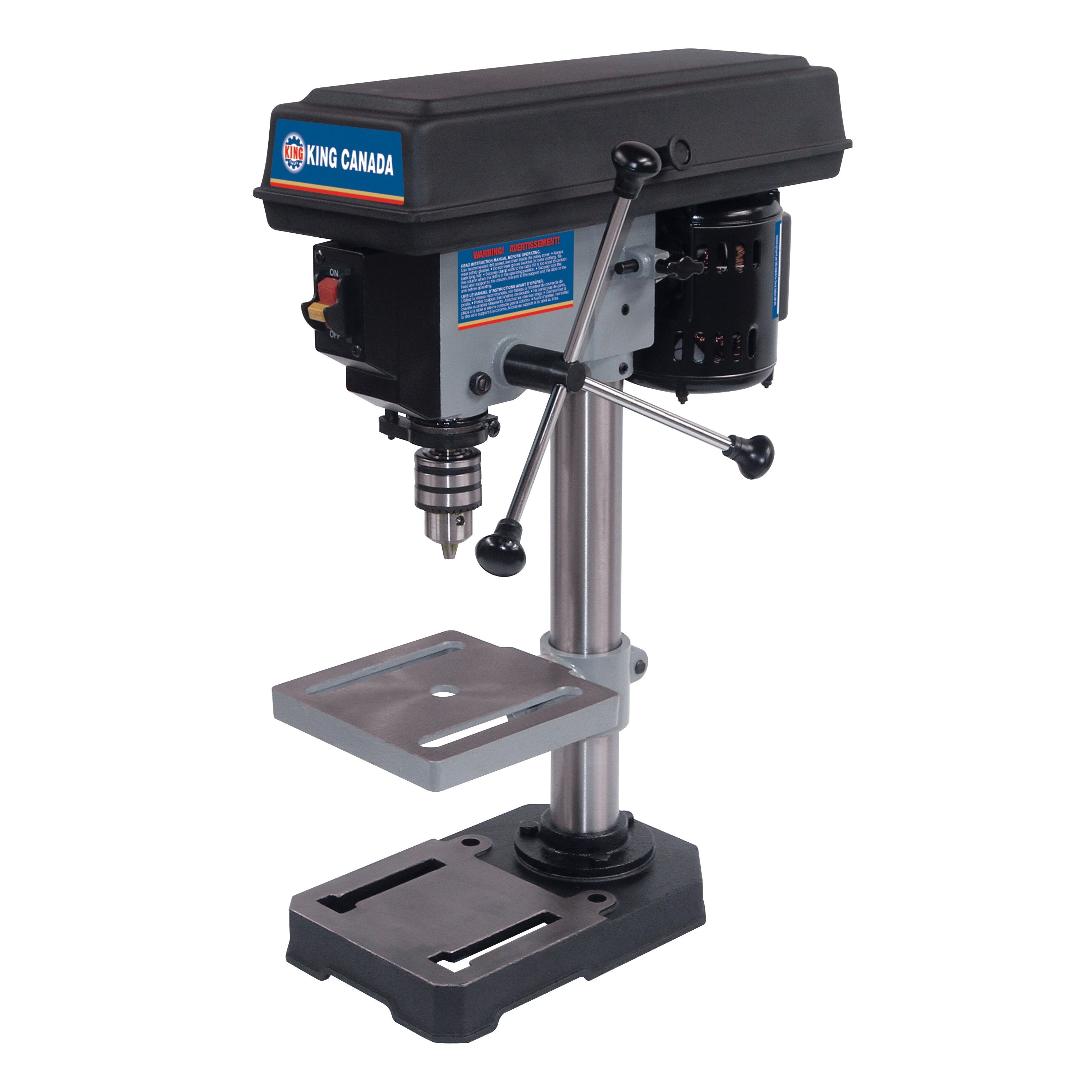 King Canada 8-Inch Bench Drill Press - 5 Speed 2.5 Amp Motor With Cast Iron Base