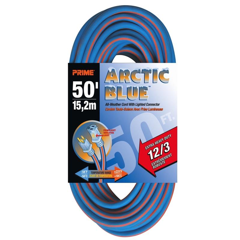 Extension Power Cord - Extra Heavy Artic Blue All-Weather TPE* - Hansler.com