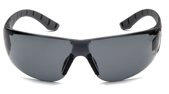 Protective Glasses - Pyramex Endeavor Plus Gray H2X Anti-Fog Lens with Black and Gray Temples SBG9620ST - Hansler.com