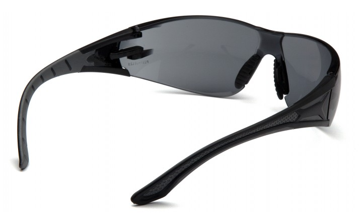 Protective Glasses - Pyramex Endeavor Plus Gray H2X Anti-Fog Lens with Black and Gray Temples SBG9620ST - Hansler.com