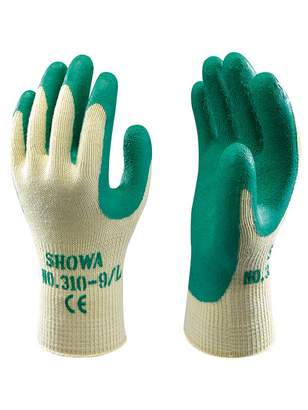 Glove - General Purpose - Showa 310 Green Palm Coated - Hansler.com